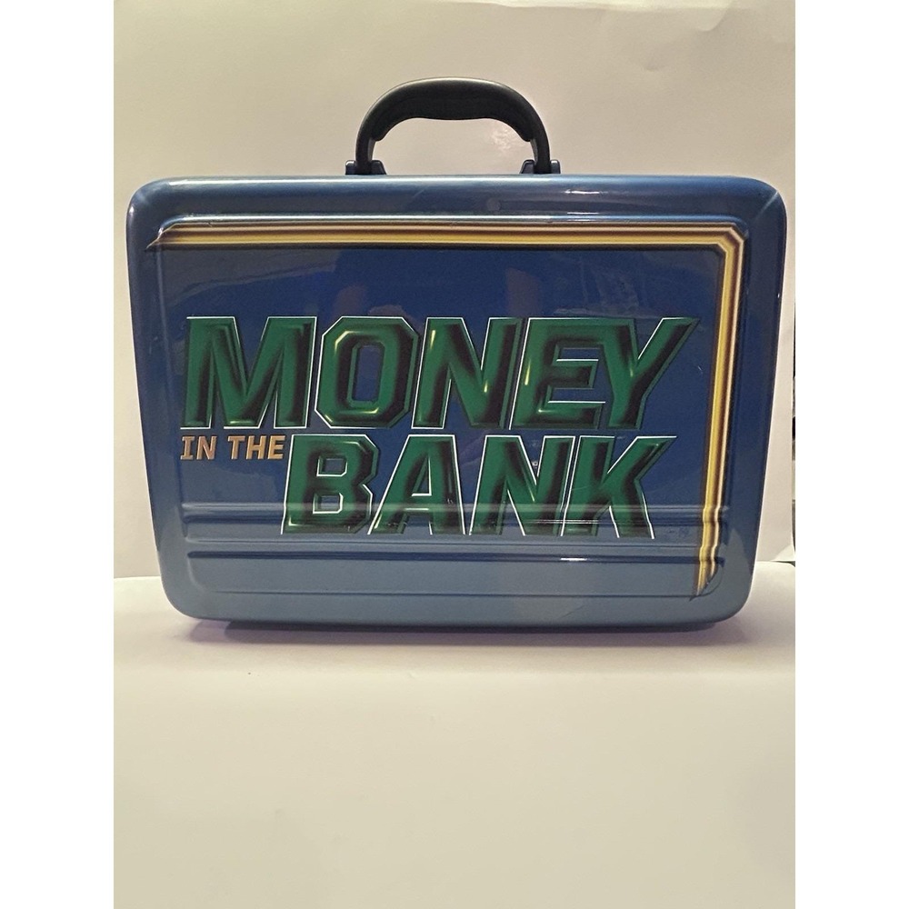 WWE Money In The Bank Blue Metallic Briefcase Replica Case Cushioned Suitcase